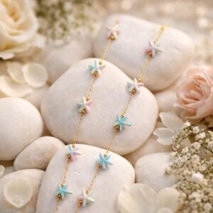 starfish charm station necklace