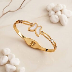 butterfly gold bangle ( free size )