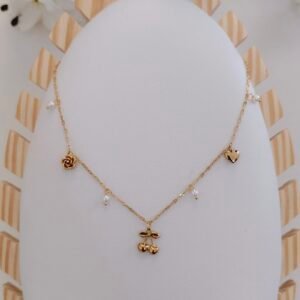 cherry charm pendant necklace