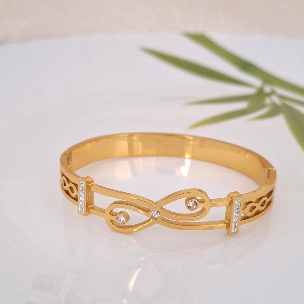 infinity crystal kada bangle infinity crystal kada bangle