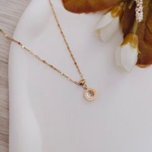roman numeral circle pendant