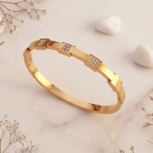 crystal link openable bangle