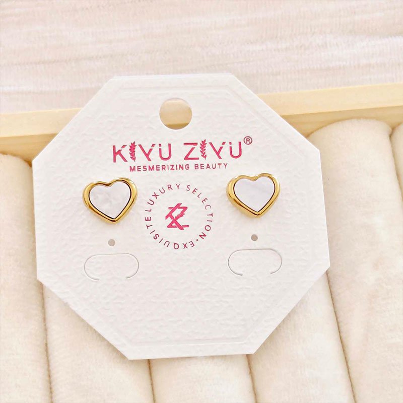 heart enamel stud earrings heart enamel stud earrings