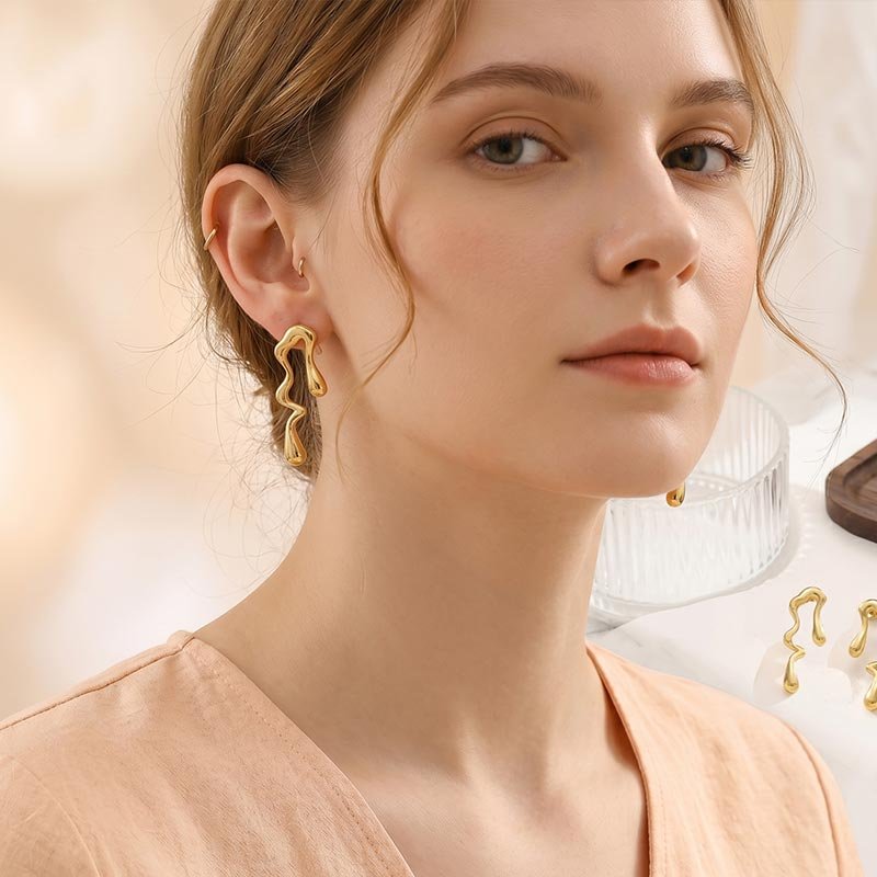 squiggle earrings squiggle earrings