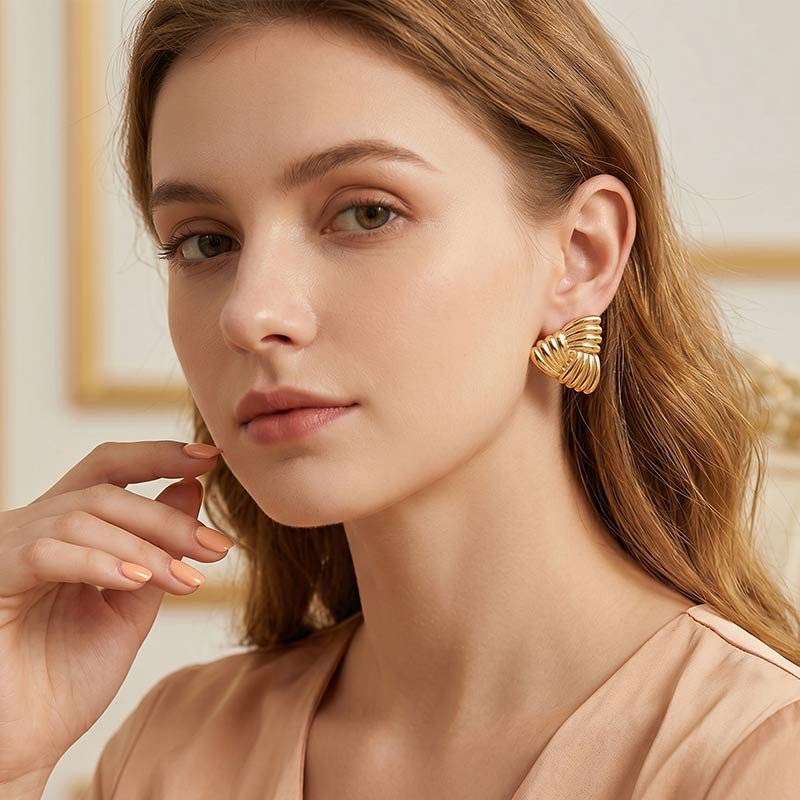 woven stud earrings woven stud earrings