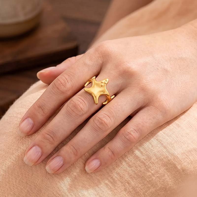 sea starfish rings adjustable sea starfish rings adjustable