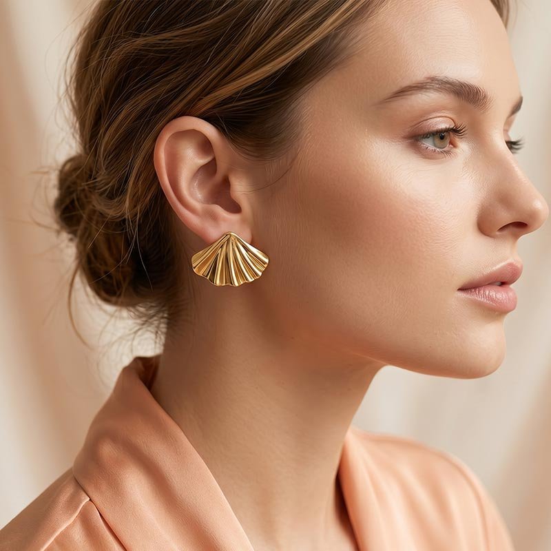 sea shell stud earrings sea shell stud earrings