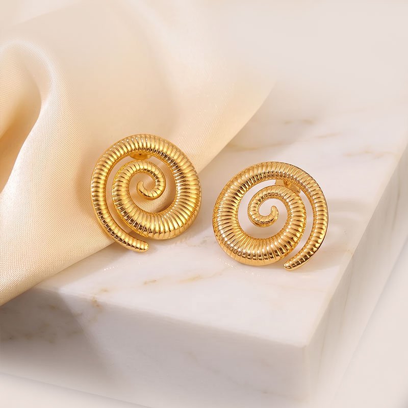 spiral stud earrings spiral stud earrings