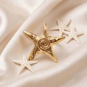 textured starfish ring adjustable