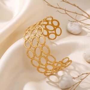 Oval Mesh Cuff Bangle
